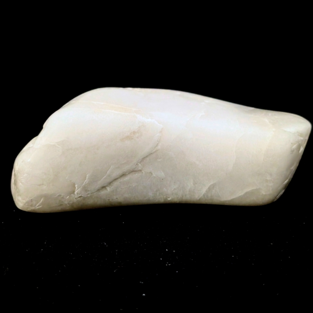 Polished White Milky Quartz Rock 1 1/4 X 3 3/4" | Natural Crystal from Pennsylva